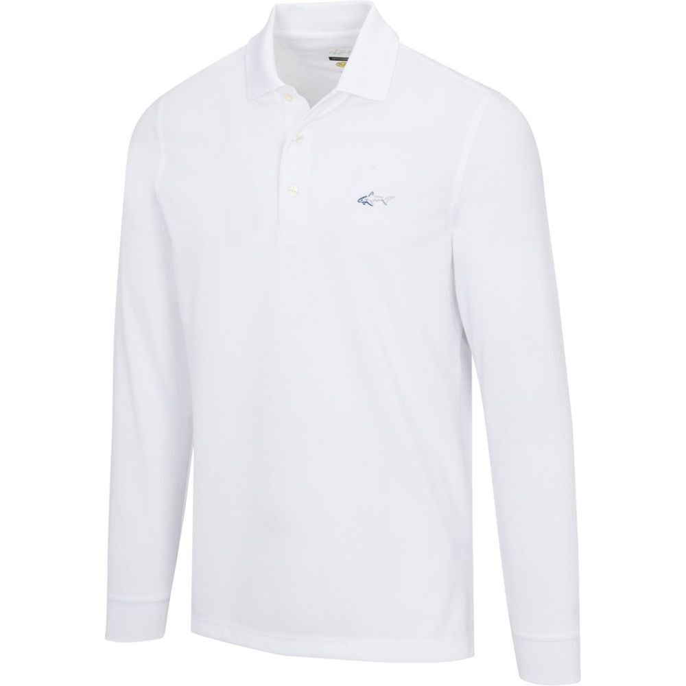 Greg Norman Men’s LONG SLEEVE PIQUE SHARK POLO